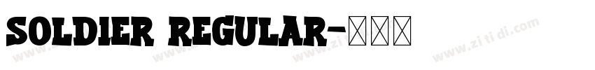 Soldier Regular字体转换